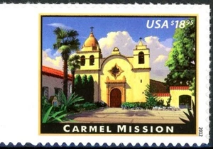 CARMEL MISSION $18.95 MNH Express Mail Stamp Scott's 4650 Dated 2012 - Picture 1 of 2