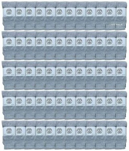 120 PK of Yacht & Smith Wholesale Kids Tube Socks, (6-8 Gray) - Boys Crew Sock - Picture 1 of 3