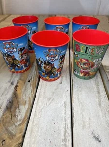 PAW PATROL -Set of 6 -16Oz Birthday Party Plastic Favor Cups 5 - 2014 & 1-2018 - Picture 1 of 17