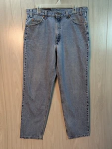 Vintage Orange Tab Levi's 550 Jeans Men 36x32 Light Wash Relaxed Fit Tapered 90s - Picture 1 of 11
