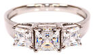 D/Vvs1 Princess Cut 3.50Ct Solitaire With Accents Wedding Ring Finest 14Kt Gold