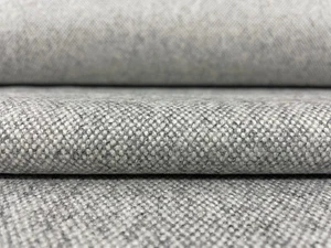 1.125 yds Maharam Beck Chainmail Gray Woven Wool Blend Upholstery Fabric - AX - Picture 1 of 8