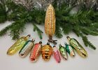 Prettiest on eBay Glass Corn Maize Vintage Ornaments Antique Shiny Decorations