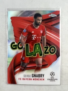 Serge Gnabry 2020-21 Topps Cromo UEFA UCL Golazo Rifrattore Bayern Monaco - Foto 1 di 2