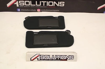 Nissan GTR GT-R R35 2009-21 OEM LH + RH INTERIOR PARASOL CONJUNTO NEGRO Foto 1 de 4