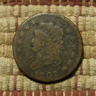 CENTAVO GRANDE CABEZA CLÁSICA 1808, EN MUY BUEN ESTADO DET ~ ADQUISICIÓN DIFÍCIL, MONEDA MUY LEGIBLE Foto 1 de 2