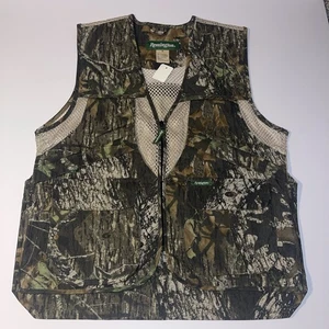 Remington Camo Men's Medium Hardwoods Zip Hunting Vest Game Pocket ‘Excellent’ - Picture 1 of 12