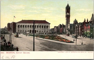 COPLEY SQUARE Boston, Massachusetts MA UDB unused Postcard - Picture 1 of 2