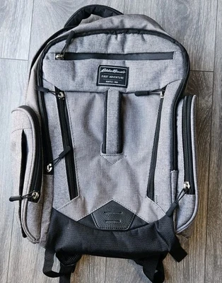 Eddie Bauer Gray Baby First Adventure Backpack Diaper Bag - Image 1 of 4