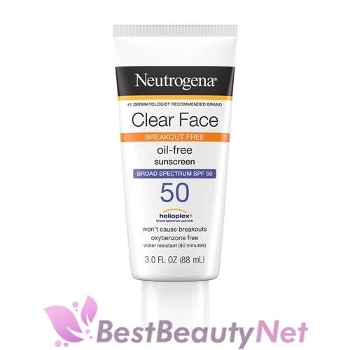 Neutrogena Clear Face Breakout Free Oil Free Sunscreen SPF 50 3oz / 88ml - Image 1 of 1
