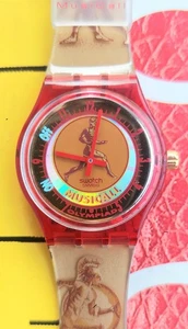 Swatch MUSICALL Watch DOLICHOS SLZ102 1995 Olympic Specials New Old Stock - Picture 1 of 7