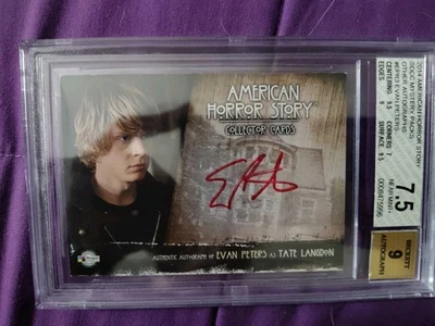 AMERICAN HORROR STORY AUTOGRAPH CARD #EPR3 EVAN PETERS Breygent  - Image 1 of 2