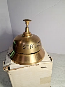 Campana servizio hotel ottone antica ed elegante - Foto 1 di 8