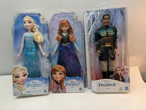 LOT OF 3 Disney Frozen Princess Elsa Anna & Matias Doll Hasbro NIS NOS - Picture 1 of 10