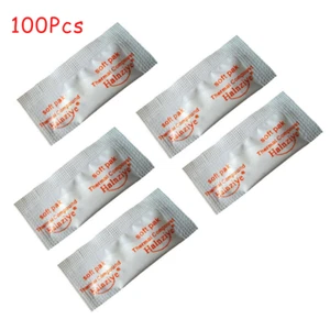 White For CPU CPU 100PCS Thermal Paste Grease Heatsink Compound 0.6g Soft Pak - Photo 1/4