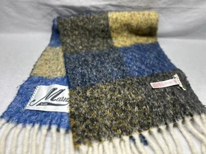 Marni Italy Fringe Mohair Wool Signature Scarf Scarf Multifunctional Unisex - Picture 1 of 5