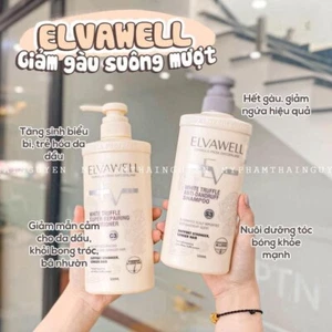 Dầu Gội Elvawell White Truffle Anti-Dandruff Shampoo and Conditioner Set_1000ML - Picture 1 of 8
