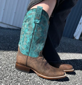 Roper Women's Brown and Blue Quiet Action Concealed Carry Boot 09-021-8250-0870 - Picture 1 of 24