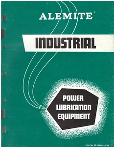 ALEMITE 22-220 REV 8/62 INDUSTRIAL POWER LUBRICATION EQUIPMENT CATALOG - Picture 1 of 2