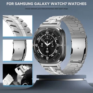 Cinturino in lega di titanio per Samsung Galaxy Watch Ultra 47mm cinturino in metallo - Foto 1 di 16