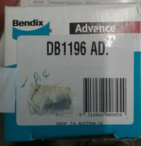DB1196AD - Rear Brake Pad FIT Suzuki Swift GLX 1.6 (4 Wheel Disc) 05/90-95 - Picture 1 of 1