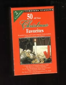 50 All Time Christmas Favorites--1995 Box Set of Two Cassettes--Canadian Import - Picture 1 of 3