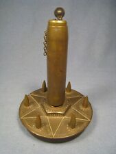 Vintage Ornate Brass Trench Art Shell Lighter Non-Functional