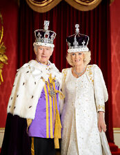KING CHARLES III & QUEEN CAMILLA FIRST OFFICIAL PHOTO FRIDGE MAGNET 5" X 3.5"
