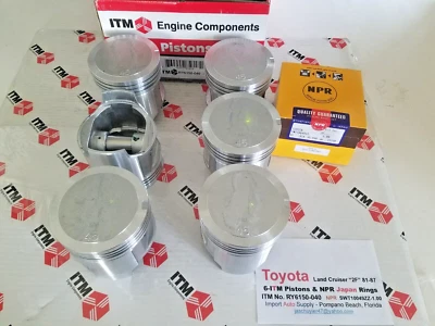 Toyota Land Cruiser 2F, 4.2 Engine 81-87 +.040 Pistons & Rings  95.00MM bore - Image 1 of 4