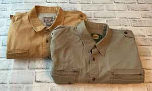 Cabelas Jacket Men 2XL Tall Khaki Safari Series Hunting Field Shacket (Lot of 2) - Picture 1 of 11