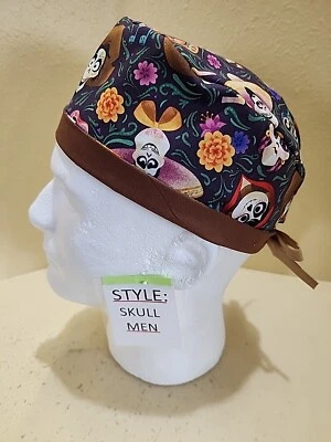 Coco Friends Men's Skull/Chemo Surgical Scrub Hat/Cap Handmade - Image 1 of 4