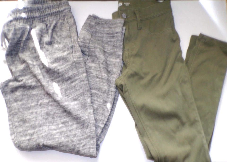 2 Niñas Pantalón Viejo Azul Marino Verde 14R Jegging Cat&Jack XL 14-16 Carbón Pantalones de Sudadera R1 Foto 1 de 4
