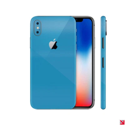 Calcomanía de vinilo SKY BLUE brillo para iPhone X Foto 1 de 2