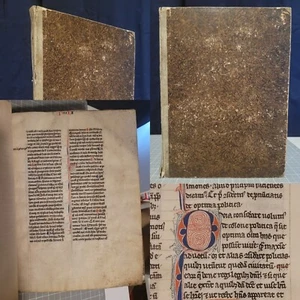 Aristotle Politics and Ethics ~ Cir. 1275-1300 ~ Medieval Manuscript ~ 50 Leaves - Picture 1 of 24