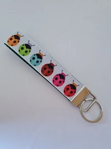Ladybird print key fob wristlet - Picture 1 of 1