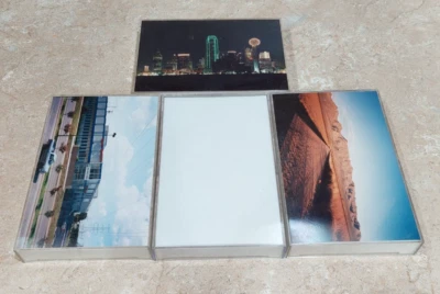 VINTAGE SET OF FOUR PLASTIC PHOTO PICTURE PRINT BOX FRAMES 6.25" x 4.25" Holders - Image 1 of 2