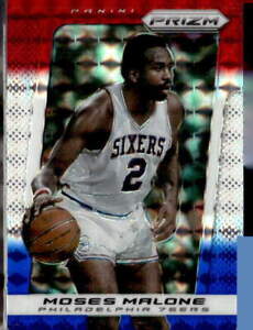 2013-14 Panini Prizm #229 Moses Malone Prizms Red White and Blue Mosaic(P)