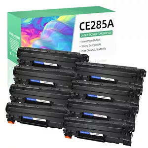 8× Replacement 85A CE285A Toner Cartridges for HP LaserJet Pro P1102W M1210 1100 - Picture 1 of 12