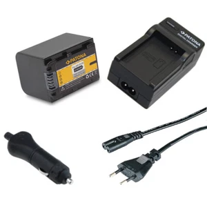 Batteria Patona + Caricabatteria casa/auto per Sony HDR-XR150E,HDR-XR155E - Foto 1 di 1