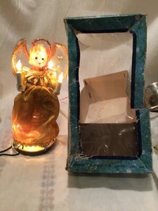 Vintage With Box 10449 Angel Tree Top Topper Electrified Lighted Decor - Picture 1 of 6