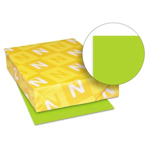 Neenah Paper Astrobrights Colored Card Stock 65 lb. 8-1/2 x 11 Vulcan Green 250 - Picture 1 of 4