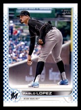 2022 Topps Blue Star 299 made 644 Pablo Lopez - Miami Marlins