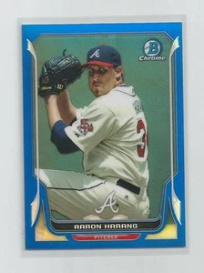 2014 Bowman Chrome AARON HARANG Blue Refractor 057/250 - Picture 1 of 1