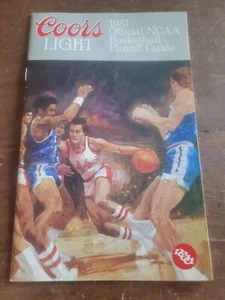 Coors Light 1981 Official NCAA Basketball Playoff Guide - Picture 1 of 9