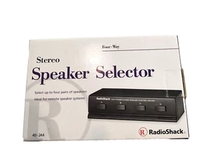 RadioShack 40-244 High Power Stereo Control Center 4 Way Speaker Selector Switch - Picture 1 of 6