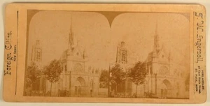 ST LAWRENCE CHURCH PARIS FRANCE INGERSOLL STEREOVIEW - Picture 1 of 2