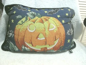 Halloween Pumpkin Decorative Pillow New No Tag 16" X 10" By Newport - Bild 1 von 1