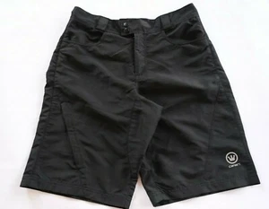 Canari Mens Polyester Solid Black Cycling Activewear Shorts Medium - Picture 1 of 7