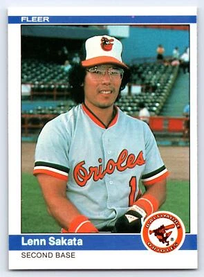 1984 Fleer #19 Lenn Sakata Baltimore Orioles Vintage Baseball Card - Image 1 of 2