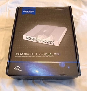 OWC Mercury Elite Pro Dual Mini (0TB) 2.5" RAID USB-C 3.1 Gen 2 OWCMEMDC2KIT - Picture 1 of 7